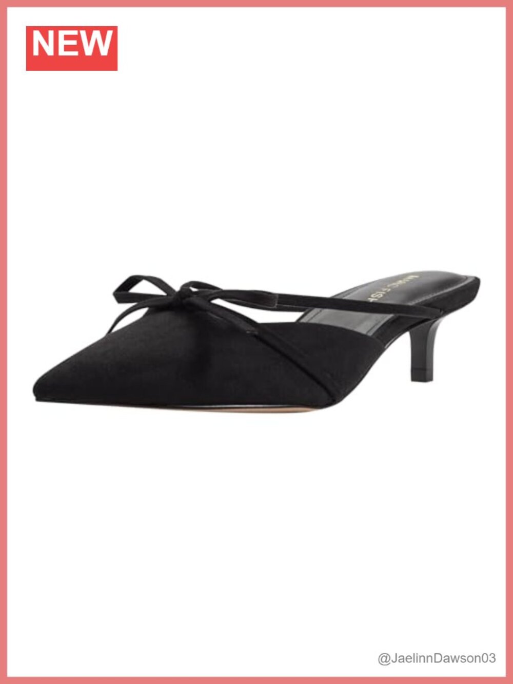 Faux Suede Pointy Toe Kitten Heel Bow Pump Slip-On Dress Shoes